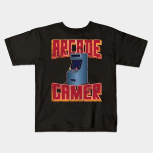 Retro 80s Arcade Gamer, Classic 8-bit Video Games Kids T-Shirt